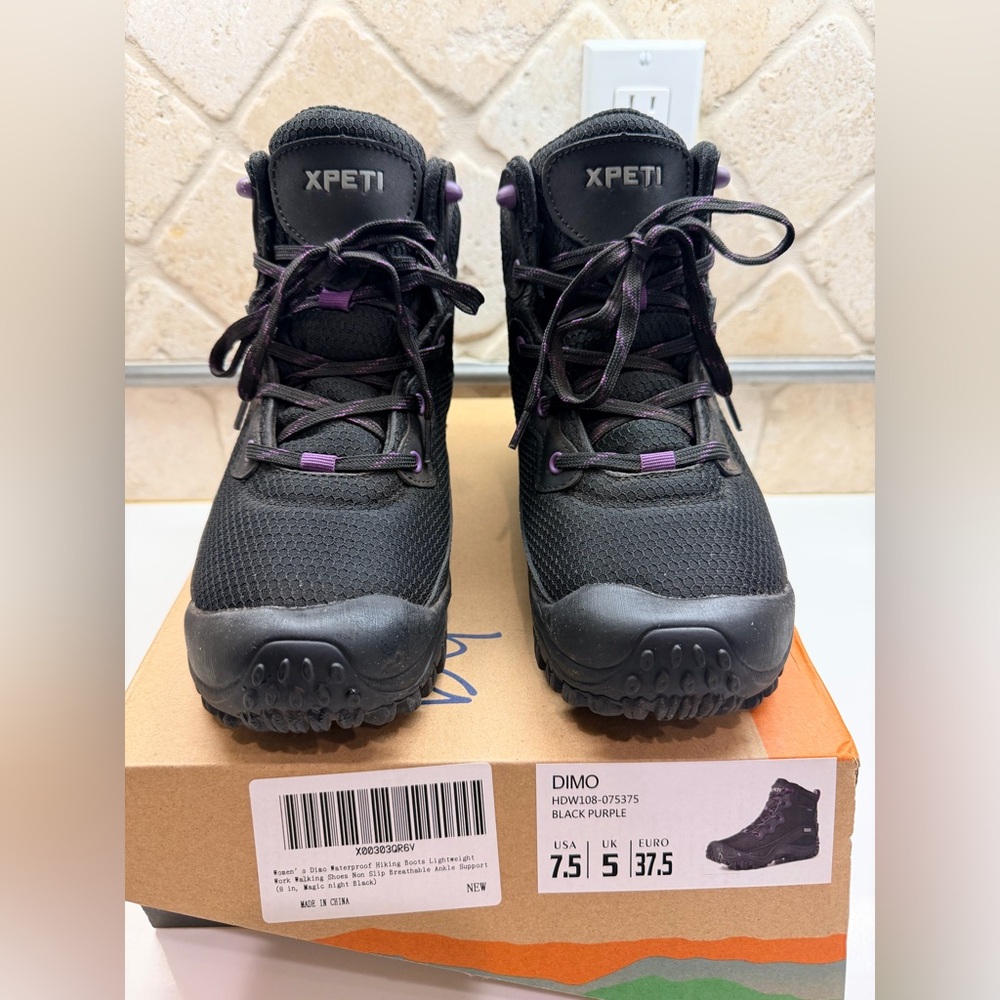 Dimo Women's Black Purple Winter Boots